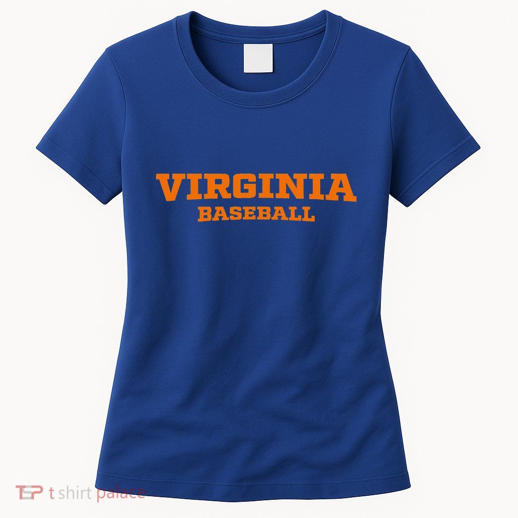 Virginia Baseball Block Font Womens T-Shirt