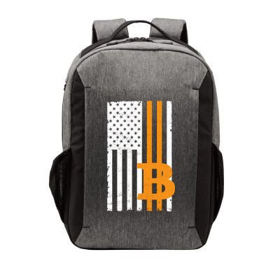 Vintage Bitcoin BTC USA Flag Crypto Currency Traders Bitcoin Vector Backpack
