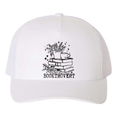 Vintage Booktrovert Book Lover Gift For Librarian Yupoong Adult 5-Panel Trucker Hat