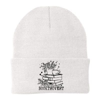 Vintage Booktrovert Book Lover Gift For Librarian Knit Cap Winter Beanie