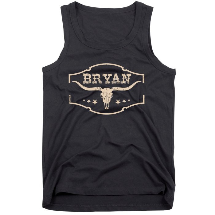 Vintage Bryan Bullskull Western Deserts Bryan Personalized Tank Top