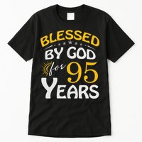 Vintage Blessed by God For 95 Years Old Happy 95th Birthday Tall T-Shirt