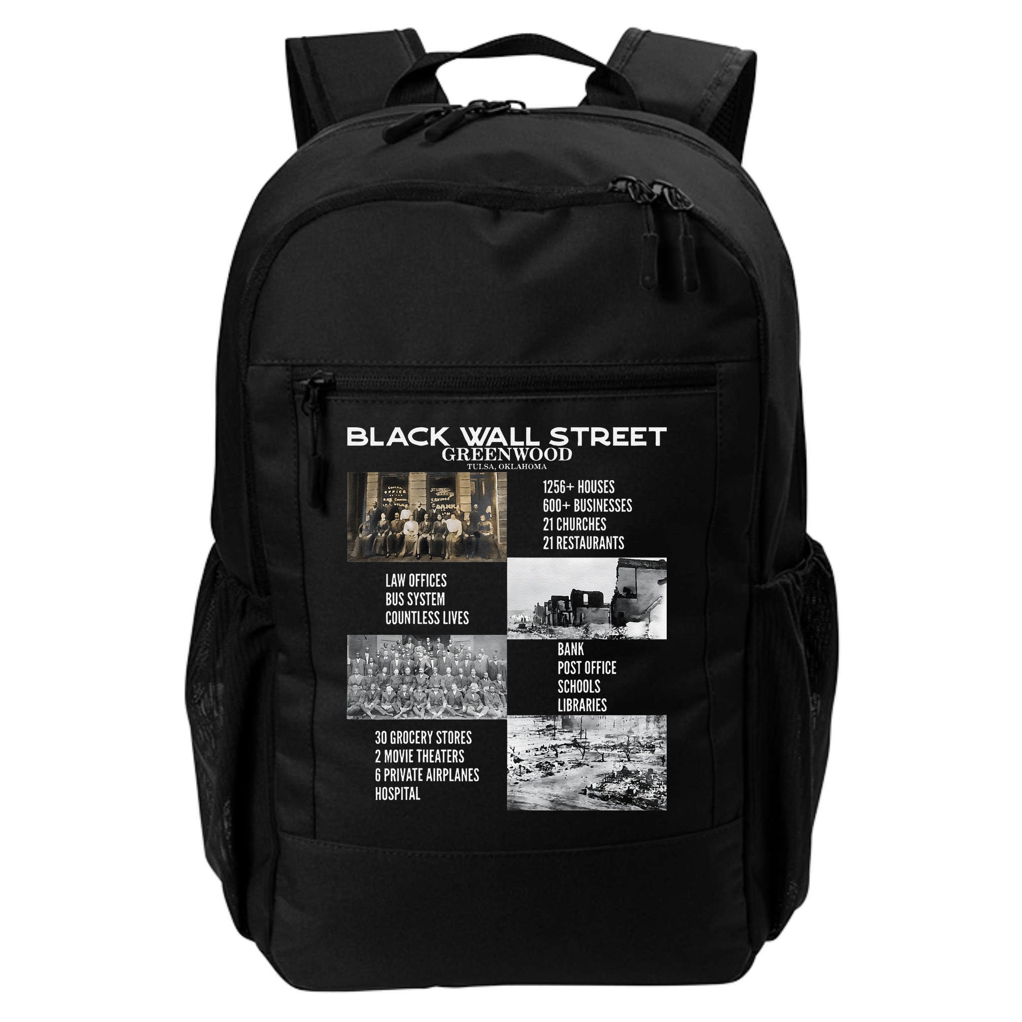 Vintage Black Business Black History Month Black Wall Street Backpack