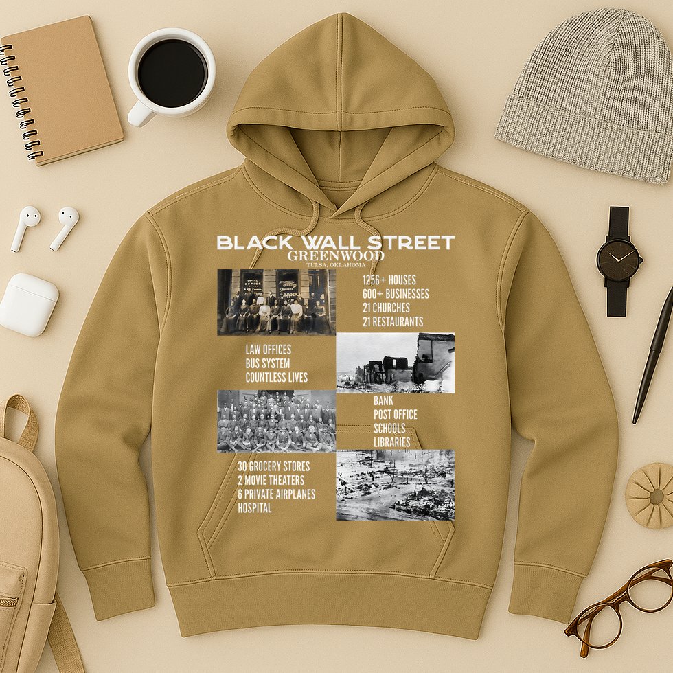 Vintage Black Business Black History Month Black Wall Street Hoodie