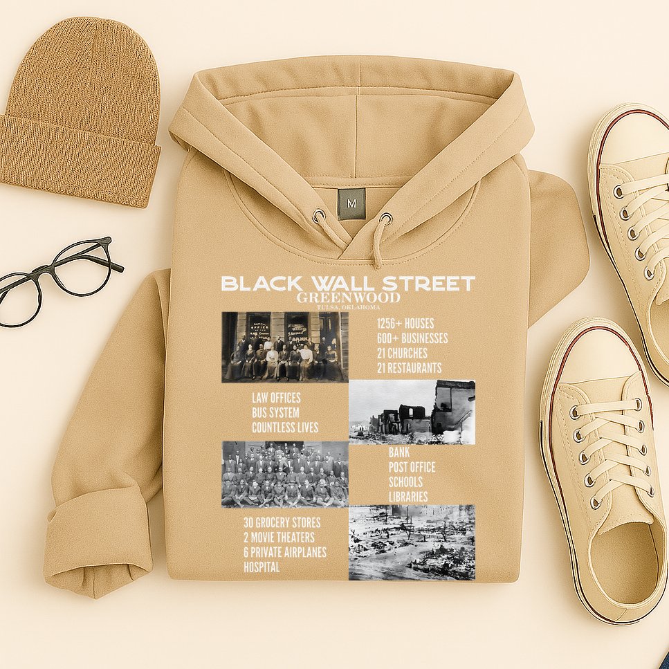 Vintage Black Business Black History Month Black Wall Street Hoodie