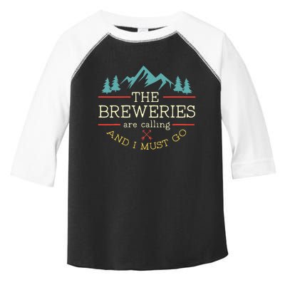 Vintage Beer Breweries Are Calling And I Must Go Craft Beer Toddler Fine Jersey T-Shirt