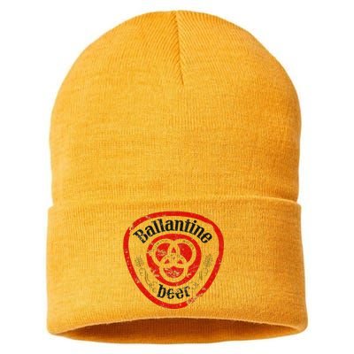 Vintage Ballantine Beer Sustainable Knit Beanie