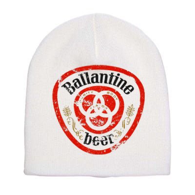 Vintage Ballantine Beer Short Acrylic Beanie