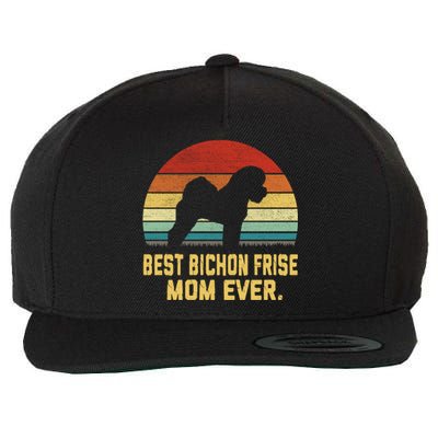 Vintage Best Bichon Frise Mom Ever Gift Wool Snapback Cap