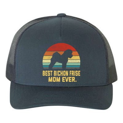 Vintage Best Bichon Frise Mom Ever Gift Yupoong Adult 5-Panel Trucker Hat