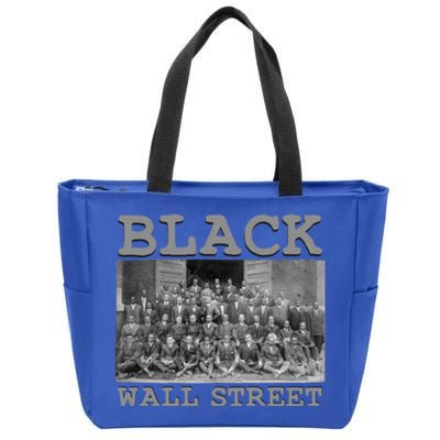 Vintage Black Business Black History Month Black Wall Street Gift Zip Tote Bag