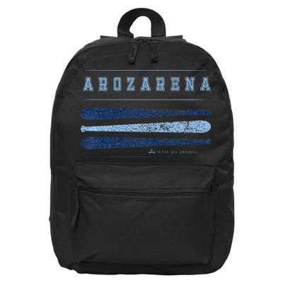 Vintage Baseball Bat Gameday Randy Arozarena Tampa Bay 16 in Basic Backpack
