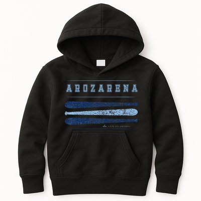 Vintage Baseball Bat Gameday Randy Arozarena Tampa Bay Kids Hoodie