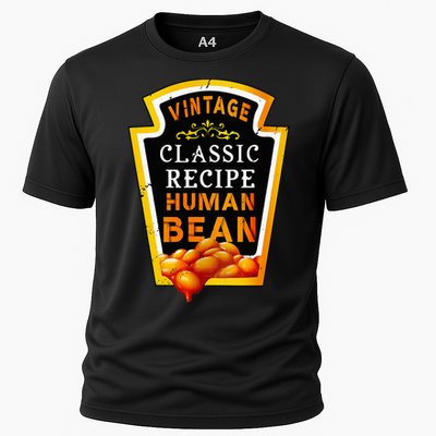 Vintage Baked Beans Lover Human Bean Costume Cooling Performance Crew T-Shirt