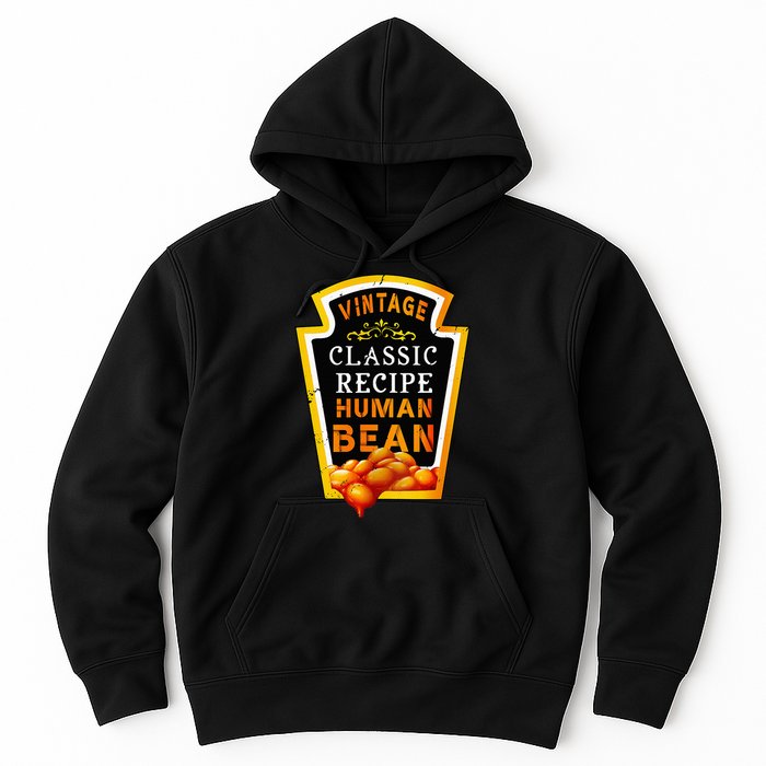 Vintage Baked Beans Lover Human Bean Costume Hoodie