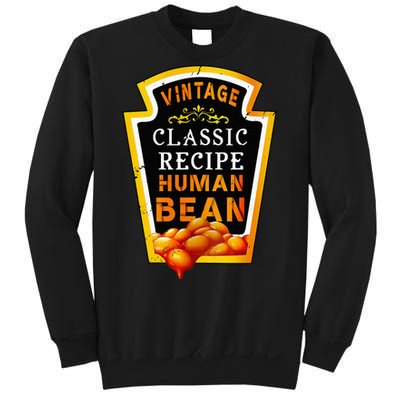 Vintage Baked Beans Lover Human Bean Costume Sweatshirt