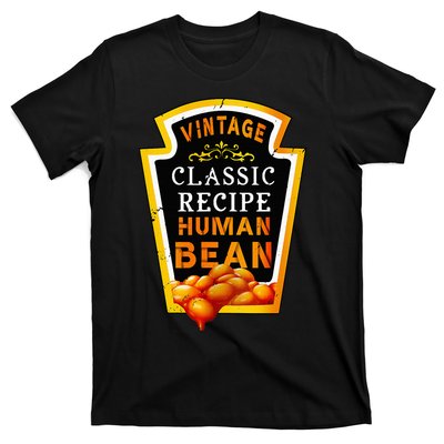 Vintage Baked Beans Lover Human Bean Costume T-Shirt