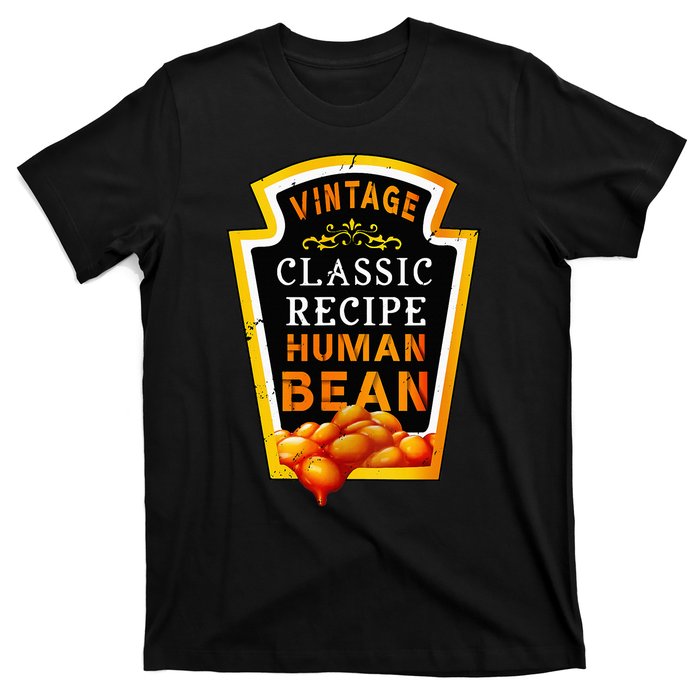 Vintage Baked Beans Lover Human Bean Costume T-Shirt