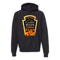 Vintage Baked Beans Lover Human Bean Costume Premium Hoodie