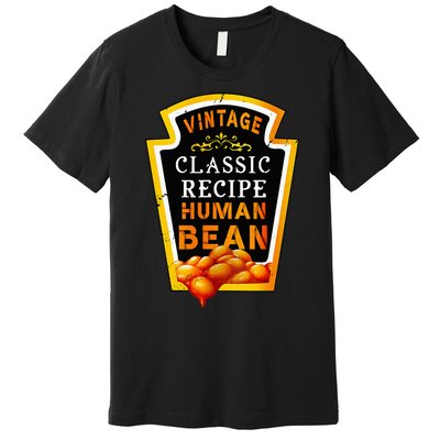 Vintage Baked Beans Lover Human Bean Costume Premium T-Shirt