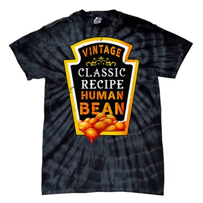 Vintage Baked Beans Lover Human Bean Costume Tie-Dye T-Shirt