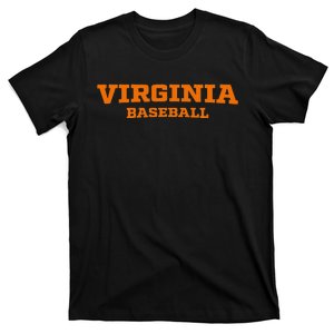 Virginia Baseball Block Font T-Shirt