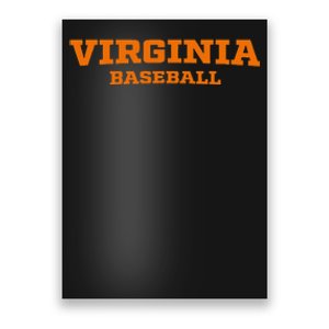 Virginia Baseball Block Font Poster