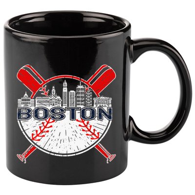 Vintage Boston Baseball 11oz C Handle Ceramic Mug