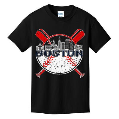 Vintage Boston Baseball Kids T-Shirt