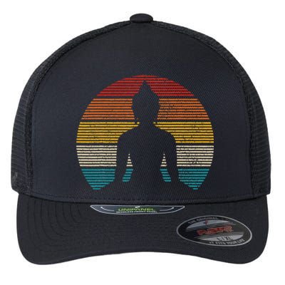 Vintage Buddha Buddhism Zen Spiritual Yoga Meditation Flexfit Unipanel Trucker Cap