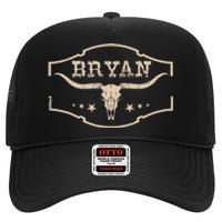 Vintage Bryan Bullskull Western Deserts Bryan High Crown Mesh Back Trucker Hat