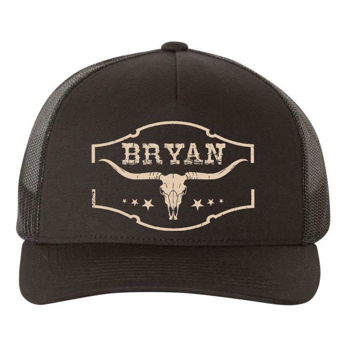 Vintage Bryan Bullskull Western Deserts Bryan Yupoong Adult 5-Panel Trucker Hat