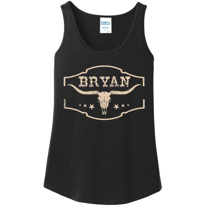 Vintage Bryan Bullskull Western Deserts Bryan Ladies Essential Tank