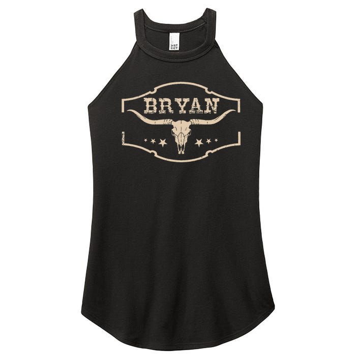 Vintage Bryan Bullskull Western Deserts Bryan Women's Perfect Tri Rocker Tank