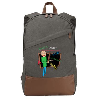 Vintage Baldi's Basics Logo Cotton Canvas Backpack