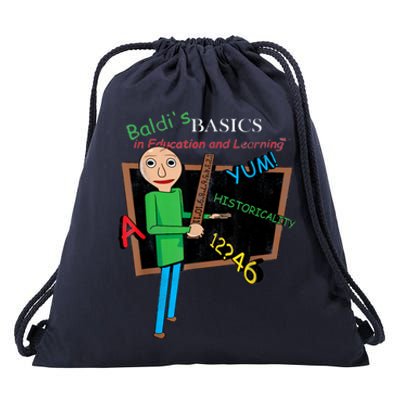 Vintage Baldi's Basics Logo Drawstring Bag