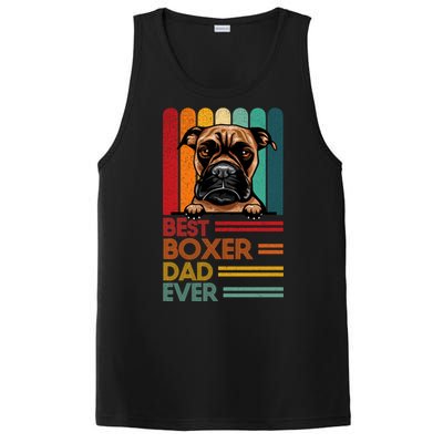 Vintage Best Boxer Dad Ever Fathers Day Dogs Lover Cool Gift PosiCharge Competitor Tank