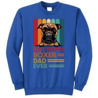 Vintage Best Boxer Dad Ever Fathers Day Dogs Lover Cool Gift Sweatshirt