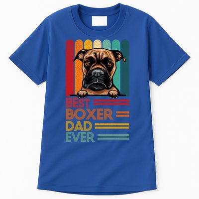 Vintage Best Boxer Dad Ever Fathers Day Dogs Lover Cool Gift Tall T-Shirt