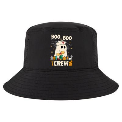 Vintage Boo Boo Crew Nurse Ghost Funny Halloween Costume Cool Comfort Performance Bucket Hat