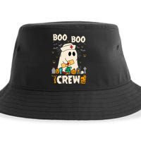 Vintage Boo Boo Crew Nurse Ghost Funny Halloween Costume Sustainable Bucket Hat