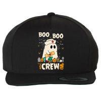 Vintage Boo Boo Crew Nurse Ghost Funny Halloween Costume Wool Snapback Cap