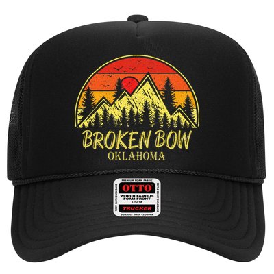 Vintage Broken Bow Oklahoma Ok Mountains Hiking Souvenir Trucker Hat