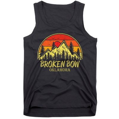 Vintage Broken Bow Oklahoma Ok Mountains Hiking Souvenir Tank Top
