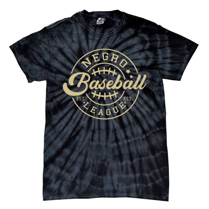 Vintage Baseball Black History Month Tie-Dye T-Shirt