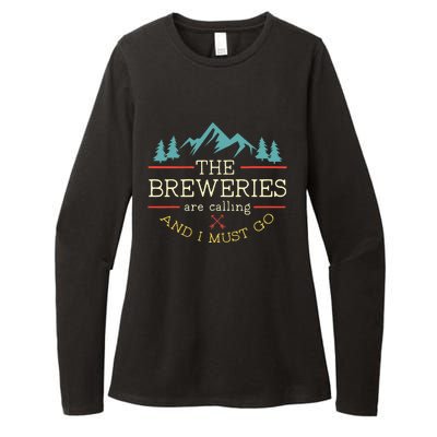 Vintage Beer Breweries Are Calling And I Must Go Craft Beer Womens CVC Long Sleeve Shirt