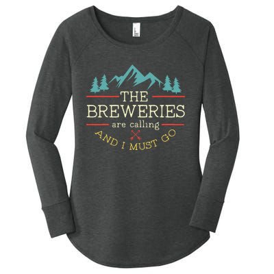 Vintage Beer Breweries Are Calling And I Must Go Craft Beer Women's Perfect Tri Tunic Long Sleeve Shirt