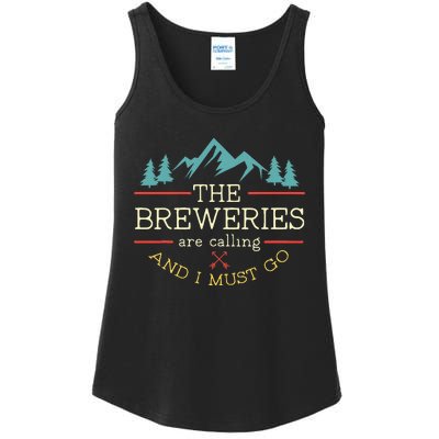 Vintage Beer Breweries Are Calling And I Must Go Craft Beer Ladies Essential Tank