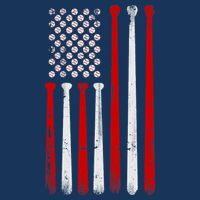 Vintage Baseball Bat American USA Flag Baseball Graphic Sweatshirt