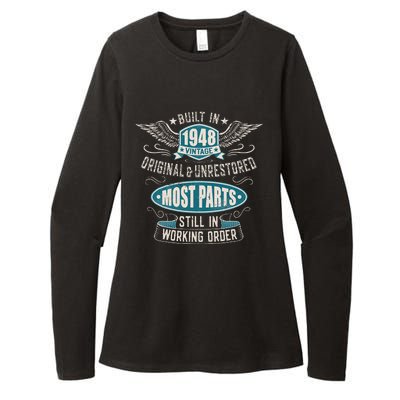 Vintage Birthday Born In 1948 Built In The 40s Womens CVC Long Sleeve Shirt